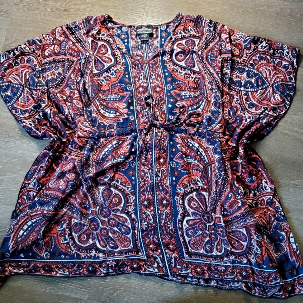 Angie Boho Flora Tunic Large